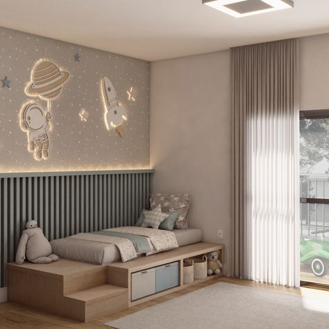 #project #kids #bedroom #arquitecture Childrens Bedrooms Design, Kids Bed Design, Luxury Kids Bedroom, Boys Room Design, Kids Room Interior Design, Children Room Boy, Modern Kids Bedroom, Modern Kids Room, Baby Boy Room Decor