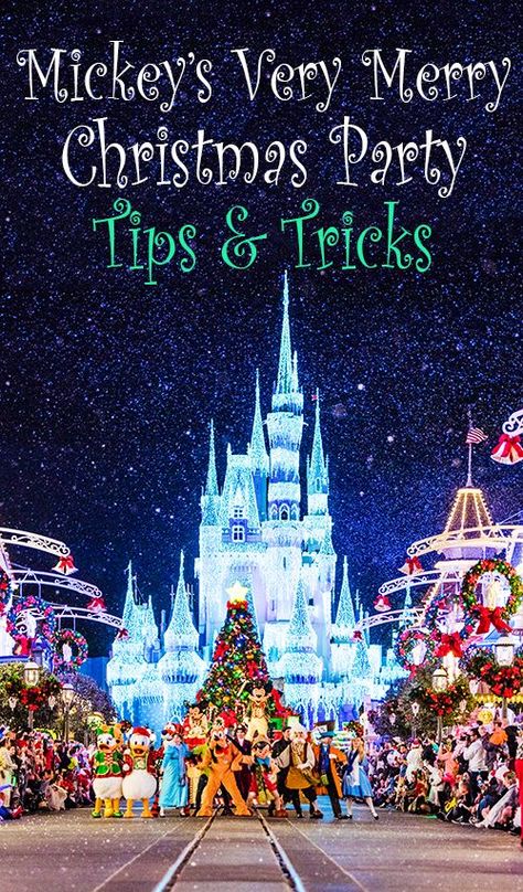 Disney Christmas Party, Party Tips And Tricks, Disney Tourist Blog, Disneyland Christmas, Disney World Christmas, Disney World Vacation Planning, Very Merry Christmas Party, Disney Trip Planning, Party Tips