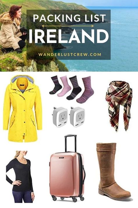 Pack For Ireland, What To Wear In Ireland, Ireland In March, Winter Vacation Packing, Winter Vacation Packing List, Packing List Kids, Ireland Packing List, Ireland With Kids, Trip To Ireland