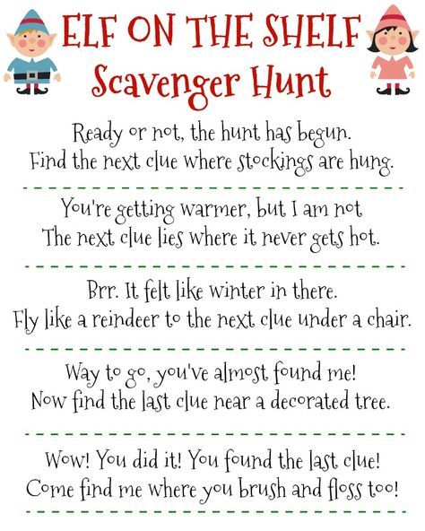 Free Printable Elf on the Shelf Scavenger Hunt for Christmas To Do App, Kindness Elves, Scavenger Hunt Clues, Christmas Scavenger Hunt, Awesome Elf On The Shelf Ideas, Elf Magic, Elf Activities, The Elf On The Shelf, Xmas Elf