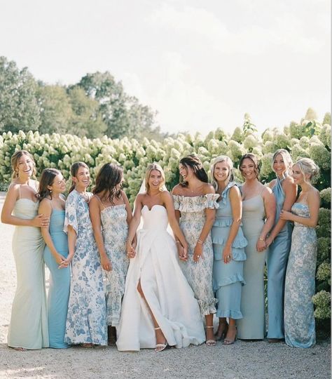 Range Of Blue Bridesmaid Dresses, Blue Variation Bridesmaid Dresses, Sky Blue Bridesmaid Dresses Mismatched, Vintage Mismatched Bridesmaid Dresses, Green And Blue Mismatched Bridesmaids, Mismatched Bridesmaid Dresses Lavender, Blue And Sage Green Bridesmaid Dresses, Different Blues Bridal Party, Wedding Bridesmaid Dresses Spring