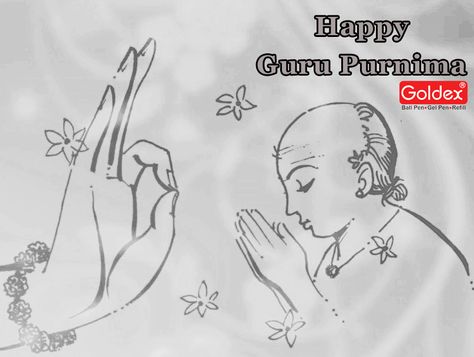 Wishing all the teachers a very Happy Guru Purnima. #gurupurnima #guru #teachers #blessings Guru Shishya Drawing, Guru Purnima Painting, Guru Purnima Poster Drawing, Guru Purnima Drawing Ideas, Guru Purnima Drawing Sketch, Guru Purnima Drawing Easy, Guru Purnima Drawing For Kids, Guru Purnima Decoration In School, Guru Purnima Card Making