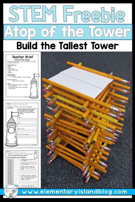 Stem Challenges 3rd Grade, Stem Projects 3rd Grade, School Challenges Fun, Steam For 3rd Grade, Fun Activities To Do With 1st Graders, Stem For Special Education, Architecture Stem Activities, Build The Tallest Tower Challenge, 3rd Grade Stem Projects