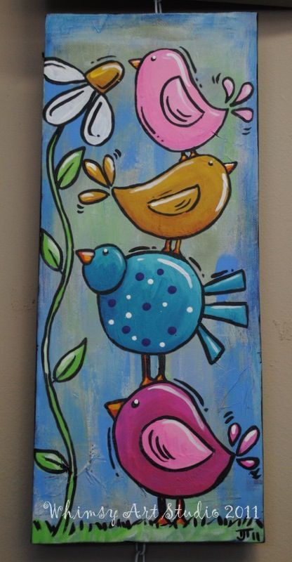 Inspiration 35 Cool Easy Whimsical Drawing Ideas, Inspiring Paintings Canvases, Doodle Calendar, Garden Bricks, Brick Crafts, Painted Pianos, Painting Whimsical, Plank Art, Whimsy Art