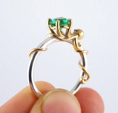 Tentacles Ring, Ocean Octopus, Octopus Jewelry, Octopus Ring, Sea Creature, Emerald Engagement, Emerald Engagement Ring, Kraken, Favorite Rings