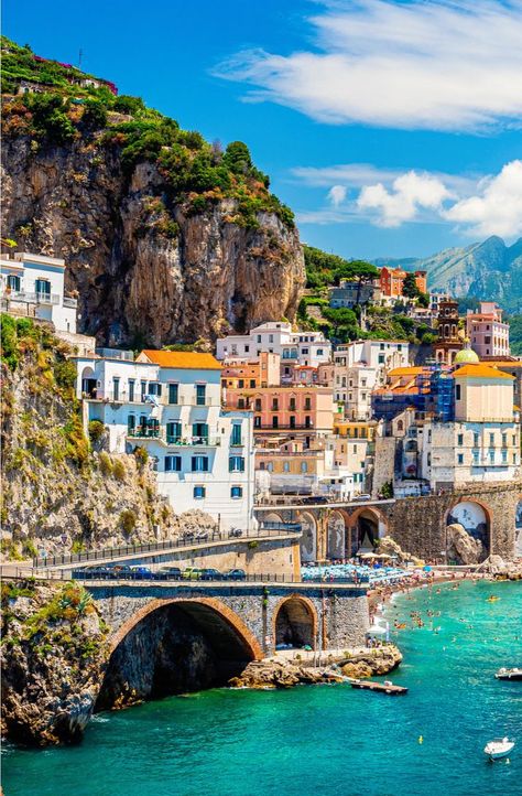 Movies Set In Italy, Atrani Italy, Capri Italia, Le Vatican, European Cruises, Landscape Beautiful, Morning View, Holiday Books, Mediterranean Sea