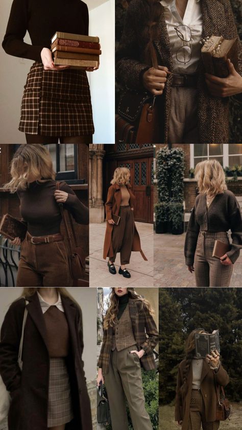 10th House Fashion Aesthetic, Eunice Core Aesthetic, Moody Fall Aesthetic Outfits, Casual Acedamia Outfits, Women Dark Academia Aesthetic, Fall Dressing For Women, Autumn Dark Academia Outfits, Dark Academia With Color, Dark Academia Aesthetic Feminine