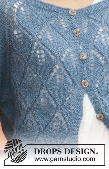 Cardigan Til Baby, Raglan Cardigan, Cardigan Sweater Pattern, Design Knit, Design Jacket, Lace Knitting Patterns, Knitting Patterns Free Cardigans, Blue Spruce, Summer Knitting