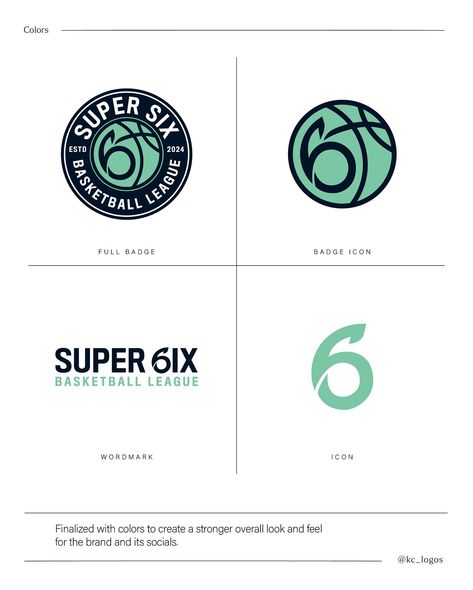 Super Six Basketball League [CLIENT WORK] @supersix.bleague It’s been pretty evident, but I always love designing sports logos, and recently had the opportunity to create a logo for an up and coming basketball league! Check them out :) Had a lot of fun with this one, particularly the challenge of combining 3 visual elements into one silhouette, and I found that the number “6” was the perfect shape to use. #kc_logos #logodesign #logodesigner #sports #basketball #basketballleague #logo #log... Netball Logo Design, Sport Logo Branding, Athlete Logo, Basketball Logo Design, Badge Icon, Basketball Logo, Logo Basketball, Visual Elements, Sports Logo Design