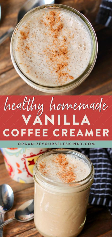 Sugar Free Coffee Creamer, Vegan Coffee Creamer, Homemade Coffee Creamer Recipe, Healthy Coffee Creamer, Dairy Free Coffee Creamer, Diy Coffee Creamer, Dairy Free Coffee, Flavored Coffee Creamer, Oat Recipes