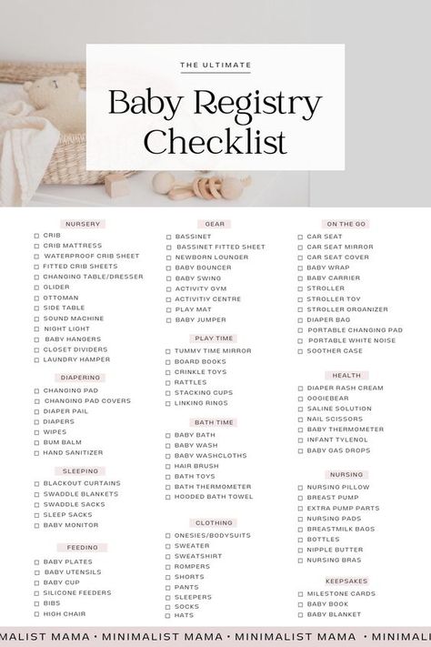 First Time Mom Must Haves Newborns, 2024 Baby Registry List, First Baby Registry Checklist, Pregnancy List First Time Moms, Baby Must Haves Newborn List, Baby Shower List To Buy, Newborn Registry Checklist, Newborn Must Haves List, First Baby Checklist