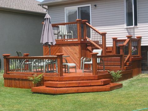 Deck Bench, Multi Level Deck, Tiered Deck, Design Backyard, Building A Porch, Patio Deck Designs, Deck Designs Backyard, Patio Inspiration, Deck Designs