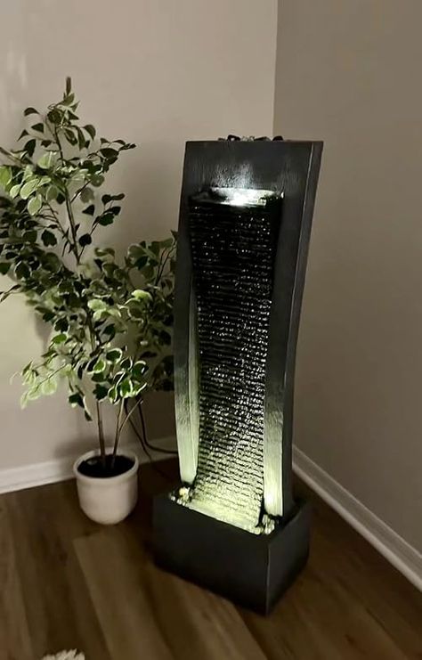 Indoor waterfall with LED lights Indoor Waterfall, Amazon Home, Led Lights, Led, Lighting