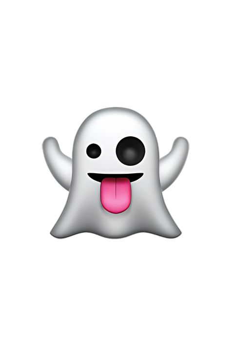 The emoji 👻 depicts a white, cartoonish ghost with a round head and a slightly open mouth. The ghost has two black, oval-shaped eyes and a small, black, curved line for a smile. The body of the ghost is wispy and transparent, with a few curves and swirls to suggest movement. Overall, the emoji has a friendly and playful appearance. Ghost Emoji, Emoji Food, Iphone Png, Emoji Dictionary, Photography Cat, Cool Emoji, Emoticons Emojis, Ghost Cartoon, Eyes Emoji