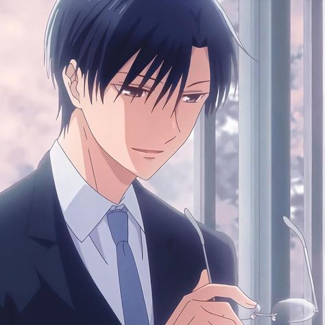 Katsuya Honda, Fruits Basket Characters, Honda Fruits Basket, Fruits Basket Prelude, Kyoko Honda, Anime Fruit, Anime Bg, Black Hair Anime Guy, Tohru Honda