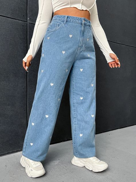 Jeans Decorados, Jean Diy, Denim Diy Clothes, Simple Frock Design, Painted Clothes Diy, Denim Crafts Diy, Clothes Embroidery Diy, Cosy Outfit, Diy Jeans