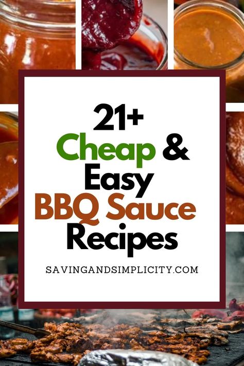 Sweet And Spicy Bbq Sauce Recipe, Grilling Marinades, Sticky Bbq Sauce, Home Made Bbq Sauce, Bbq Sauce Recipes, Beer Bbq Sauce, Easy Bbq Sauce, Bbq Sauce Homemade Easy, Make Bbq Sauce