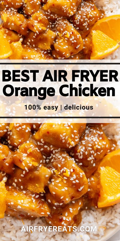 Air Fryer Orange Chicken, Chicken Orange, The Best Air Fryer, Air Fryer Cooking Times, Best Air Fryer, Orange Chicken Recipe, Air Fried Food, Air Fryer Oven Recipes, Air Fry Recipes