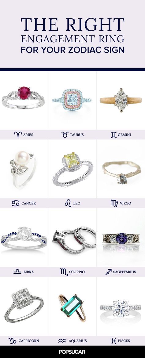 Wedding Rings Square, Zodiac Sign Fashion, Zodiac Signs Aries, Virgo And Libra, Capricorn And Aquarius, Taurus And Gemini, Ruby Jewelry, Astrology Zodiac, Engagement Jewelry