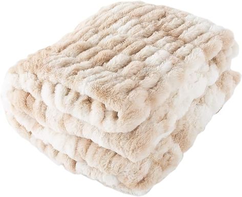 Amazon.com: Lavish Home Oversized Ruched Faux Fur Blanket, 60x80-Inch Jacquard Faux Fur Queen-Size Throw for Beds and Sofas, Cream : Home & Kitchen Fuzzy Throw Blanket, Queen Size Blanket, Queen Blanket, Faux Fur Throw Blanket, Luxury Throws, Faux Fur Blanket, Fur Throw Blanket, Velvet Blanket, Fur Blanket