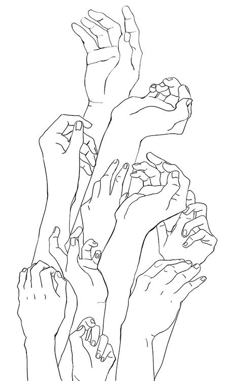 tumblr mtlibdmspa1s2rrw7o1 500 Hands Reaching Out Drawing Reference, Hands Reaching Up Reference, Many Hands Reaching Out, Hand Reference Reaching Out, Reaching Hands Drawing, Hands Reaching Up, Finger Touching Drawing, Reaching Up Pose Reference, Hands Reaching Out Drawing