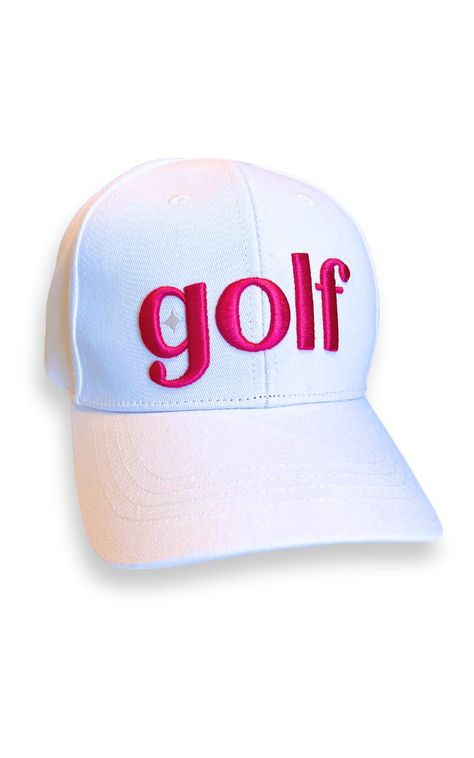 PRICES MAY VARY. Created by Women Owned + Veteran Owned Business // 100% 30 Day Money Back Guarantee Elevate Your Golf Style: Introducing our women's golf hat in a chic deep pink & white 3D RAISED EMBROIDERY logo design – the perfect blend of fashion and function for the modern female golfer. Stand out on the fairways with our eye-catching color combination. Express your individuality while maintaining a polished and professional look during your golf sessions. Premium Quality Construction: This Golf Chic Attire, Female Golfer, Cute Golf, Golf Girl, Trendy Golf, Golf Accessories Ladies, Womens Golf Hats, Golf Style, Golf Outing