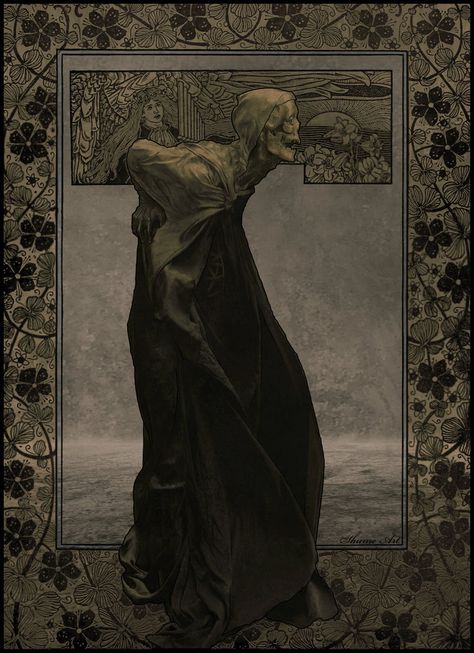 . Art Mort, Art Noir, Danse Macabre, 다크 판타지, Art Et Illustration, Arte Horror, Memento Mori, The Darkness, Horror Art