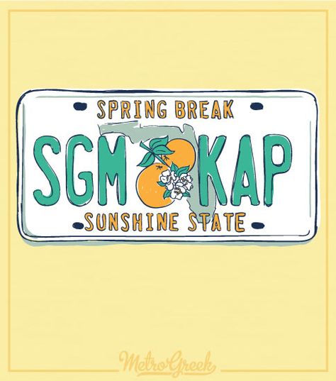 Greek Shirt Designs, Frat Tshirts Designs, Sorority T Shirt Ideas, Frat Shirts Design, Sigma Kappa Painting, Sigma Kappa Canvas Paintings, Sigma Kappa Graphic, Spring Break Shirts, Sigma Kappa Canvas