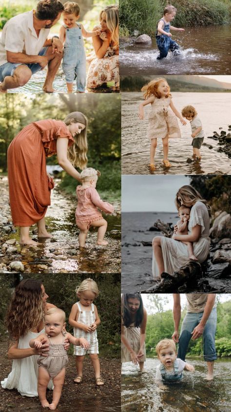 Summer Family Pictures, Lake Photoshoot, Summer Family Photos, Fall Family Pictures, Beach Family Photos, Family Picture Outfits, Summer Photoshoot, Lake Pictures, Picture Outfits