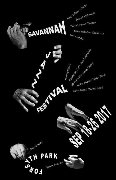 Line Up Poster, Music Event Poster, Music Line, Jazz Festival Poster, Poster Creative, Up Poster, Hand Gestures, Jazz Poster, Music Rhythm