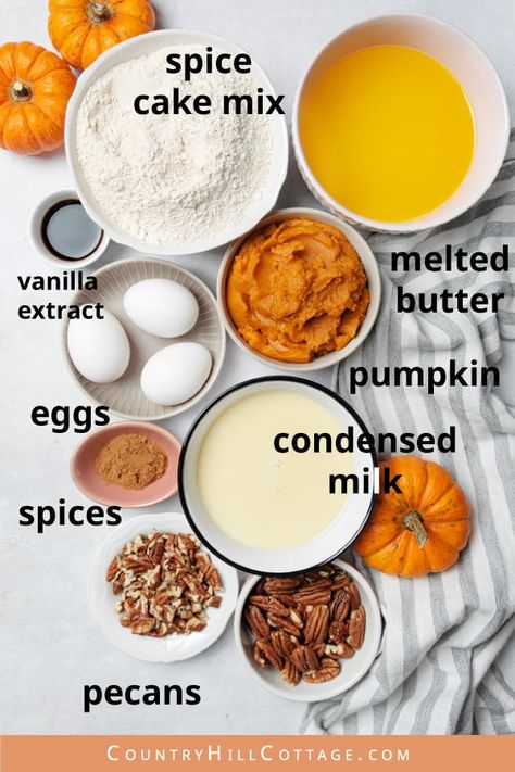 Pumpkin Dump Cake With Sweetened Condensed Milk, The Best Pumpkin Dump Cake, Pumpkin Dessert Recipes With Cake Mix Boxes, Pumpkin Puree And Condensed Milk, Dump Cake With Sweetened Condensed Milk, Pumpkin Pie Cobbler Cake Mixes, Spice Cake Pumpkin Dump Cake, Small Batch Pumpkin Dump Cake, Things To Do With Sweetened Condensed Milk