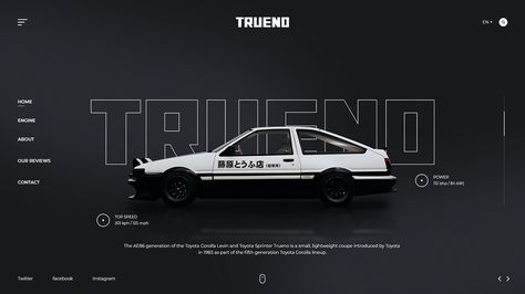 TOYOTA AE86 LANDING PAGE on Behance Cool Desktop Wallpapers, Pc Desktop Wallpaper, Toyota Ae86, 4k Wallpapers For Pc, Desain Ui, Mobil Drift, Jdm Wallpaper, Windows Wallpaper, Cool Car Drawings