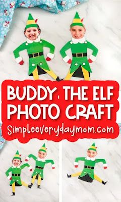 Musings of an Average Mom: Elf movie Elf Craft For Kids, Elf Themed Christmas Party, Elf Craft, Elf Printables, Elf Crafts, Christmas Preschool, Elf Decorations, Kids Help, Christmas Bulletin