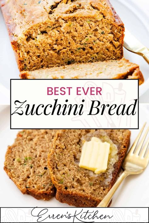 Zucchini Bread Moist, Easy Zucchini Bread Recipes, Spiced Zucchini, Easy Zucchini Bread, Zucchini Bread Healthy, Fresh Zucchini, Zucchini Bread Recipe, Easy Zucchini, Zucchini Bread Recipes