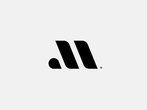 M Mark by Kristian Hay | Dribbble | Dribbble Inspiration Logo Design, Logo Minimalista, Logos Ideas, Youtube Logo, Modern Logo Design, Minimalist Logo Design, Design Minimal, Business Logo Design, Minimal Logo