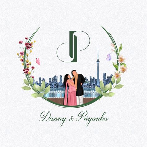 From Toronto with Love: Celebrating a Lifetime of Happiness Together 😍 When we design monogram we especially try to bring essence of couple [wedding logo, wedding monogram, logo, unique logo, story based logo] #wedding #weddingcard #weddinginvitations #weddinglogo #logo #storybasedlogo #mindseyeillustration #illustration #caricature #illustrationartists Indian Wedding Logo, Wedding Logo Inspiration, Couple Monogram Design, Wedding Invitation Logo, Couple Monogram, Digital Wedding Invitations Templates, Hindu Wedding Invitations, Couples Monogram, Wedding Logo Monogram