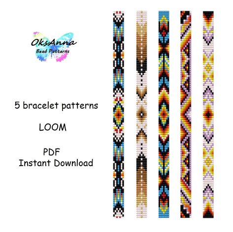 Beadwork Jewelry, Beads Tutorial, Pattern Bracelet, Bead Loom Designs, Loom Jewelry, Bead Loom Pattern, Loom Bracelet Patterns, Motifs Perler, Loom Bracelet