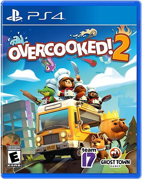 Amazon.com: Overcooked! 2 - PlayStation 4: Ui Entertainment: Video Games Classic Couch, Town Games, Crash Team Racing, Video Games Ps4, Ghost Games, Game To Play, Gaming Video, Hells Kitchen, Playstation Games