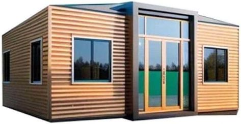 Amazon.com: Prefab Mobile Home,Tiny House to Live in,Foldable Container House Measuring 19 x 20 ft, with bedrooms,Bathroom,Kitchen and Living Area : Patio, Lawn & Garden Tiny House 3 Bedroom, Prefab Homes Affordable, Small Prefab Homes, Folding House, Prefab Modular Homes, Sheds For Sale, House Shed, Trailer Home, Wooden Cabins