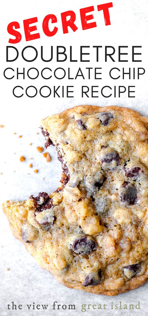 Doubletree Chocolate Chip Cookie Recipe, Secret Chocolate Chip Cookie Recipe, Doubletree Cookie Recipe, Baking Pantry, Famous Chocolate Chip Cookies, Hotel Chocolate, Recipe Cookies, Best Baking, Famous Chocolate