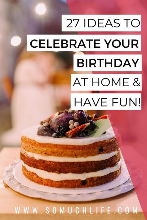 Birthday With Family Ideas, Home Birthday Celebration Ideas, Birthday In Apartment Party Ideas, Cozy Birthday Ideas, Birthday Party Ideas For Women At Home, 33rd Birthday Ideas For Women, 30th Birthday At Home Ideas, At Home Bday Party Ideas, 34 Birthday Ideas For Him