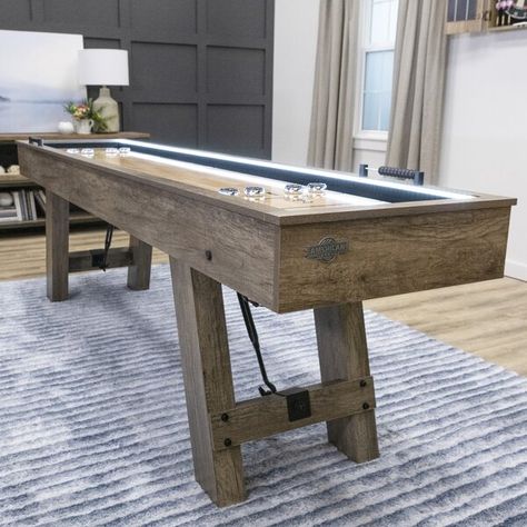 American Legend Legend Brookdale 9' LED Shuffleboard Table with Bowling & Reviews | Wayfair Shuffleboard Table, American Legend, Kitchen Sale, Patio Furniture For Sale, Outdoor Ceiling Fans, Pool Table, Game Room Furniture, Table Games, Outdoor Ceiling Lights