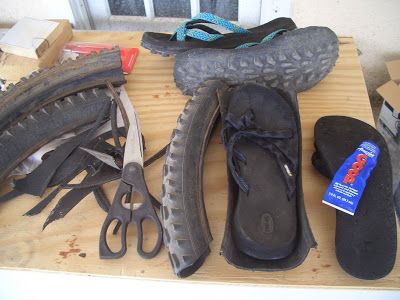 Back in 2004 I fell in love with a pair of flip flops, $20 from the REI in St. Louis. By the following summer, they were pretty well worn th... Recycle Tires, Tyre Ideas, Recycled Tyres, Handmade Shoes Pattern, Primitive Skills, Native American Dress, Tire Art, Trail Bike, Ultralight Camping