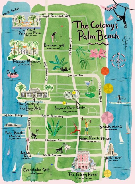 The Colony Palm Beach Hotel Colony Palm Beach, Palm Beach Hotel, Colony Hotel, Royal Plaza, Royal Poinciana, The Colony Hotel, Miniature Golf Course, Beach Workouts, Beach Boutique