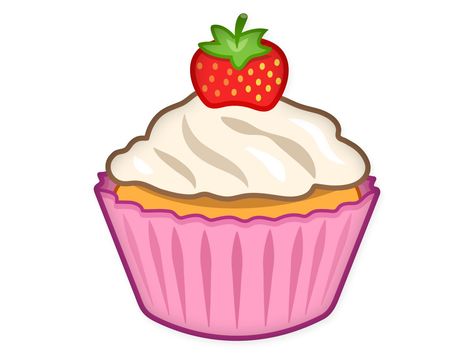 Cupcake Cupcake Emoji, Emoji Cupcakes, New Emojis, Craft Iron, Ios 8, No Fear, Cute Animal Pictures, Painting Art Projects, Food Illustrations