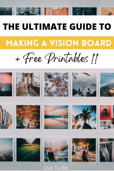 making a vision board Free Vision Board Template, Goal Setting Vision Board, Free Vision Board, Vision Board Words, Vision Board Diy, Vision Board Pics, Vision Board Printables, Vision Board Template, Vision Board Examples