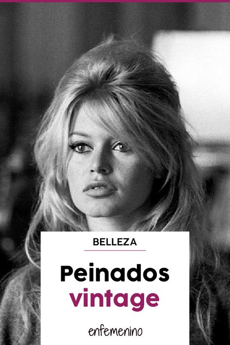 Peinados vintage que no pasan de moda para inspirarte. #peinados #belleza #vintage Peinados Recogidos, Brigitte Bardot, Pixie Cuts, Einstein, Hollywood, Hair Styles, Hair, Pins, Albert Einstein