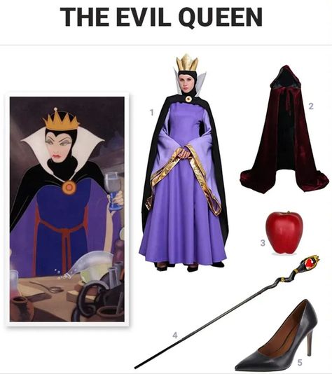 Evil Queen Costume Diy, Diy Snow White Costume, Evil Queen Halloween Costume, Evil Queen Makeup, Evil Queen From Snow White, Disney Villain Costumes, Diy Fantasia, Evil Queen Costume, Disney Evil Queen