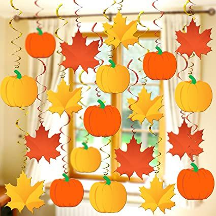 Hanging Fall Decorations, Pumpkin Patch Decoration, Fall Window Decorations, Fall Festival Decorations, Thanksgiving Party Decorations, Fall Party Decorations, Pumpkin Cutouts, Fall Classroom Decorations, Diy Thanksgiving