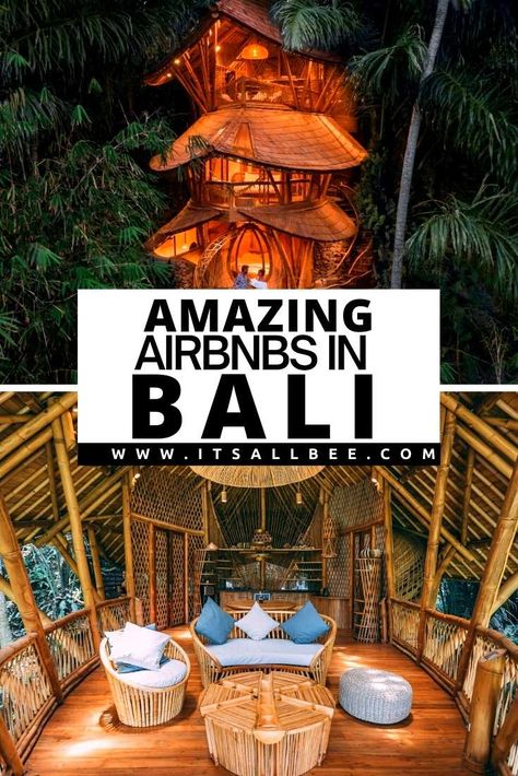 Guide to the best Bali treehouse Airbnbs. Perfect little sideways for couples, solo travellers and guys and girls trips on the island. Pools, ocean views tea terraces accompany these amazing Bamboo treehouses. #BaliAirbnb #balitreehouse #balihotels | Treehouse Villa Bali | Treehouse Bali | Bali Treehouse Accommodation | Airbnb Treehouse Bali | Bamboo Treehouse Bali | Bali treehouse resort | bali treehouse hotel | Bali Airbnb Villas | Bali Airbnb Awesome | Bali Airbnb Ubud Bali Treehouse Resort, Bali Airbnb Villas, Bali Girls Trip, Bali Hiking, Bali Hostel, Bali Treehouse, Bamboo Treehouse, Bali Airbnb, Bali 2023